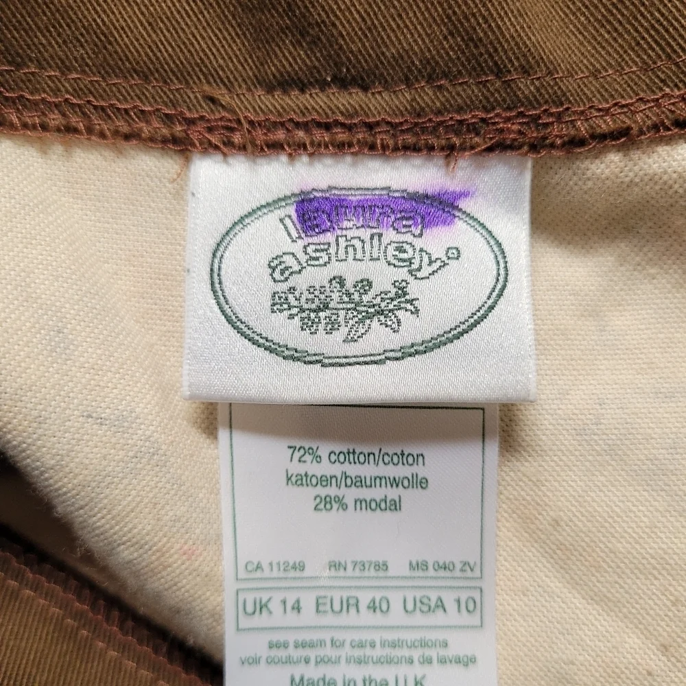 Vintage Laura Ashley Velour Paisley Skirt